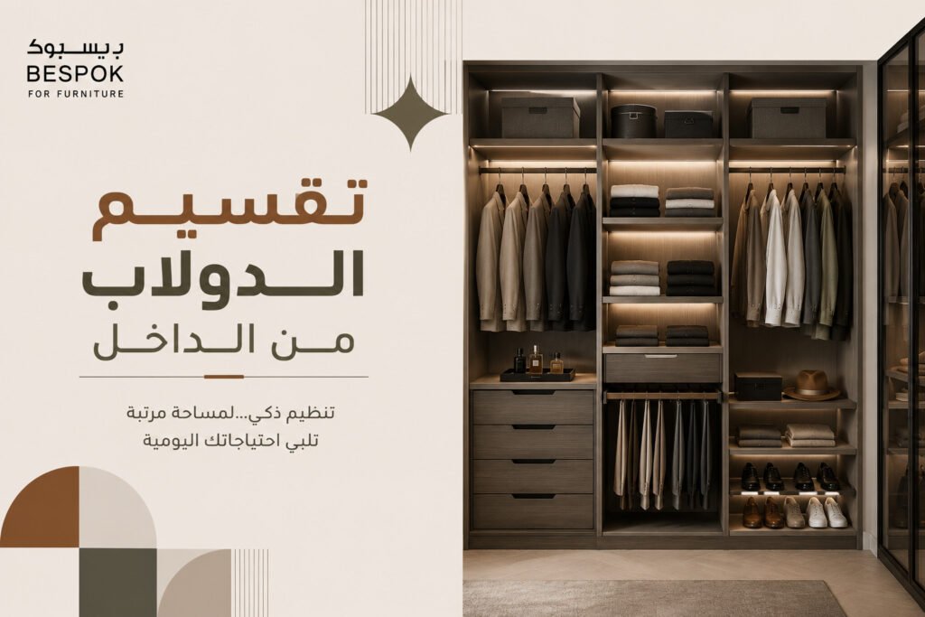 تقسيم الدولاب من الداخل