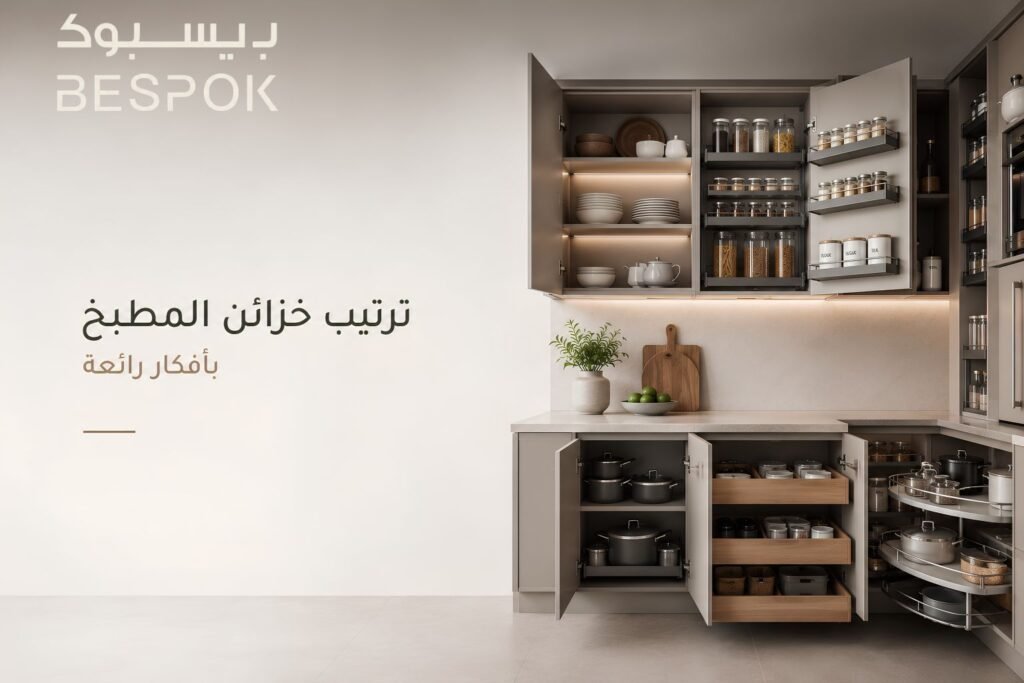 كيفية ترتيب خزائن المطبخ بطريقة عملية وسهلة